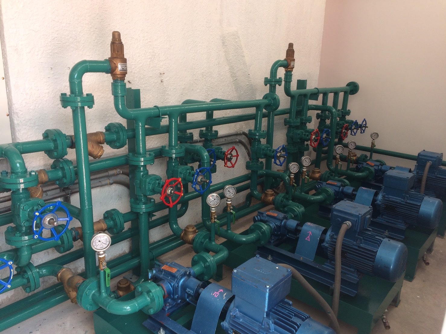 Pipework and valve installation